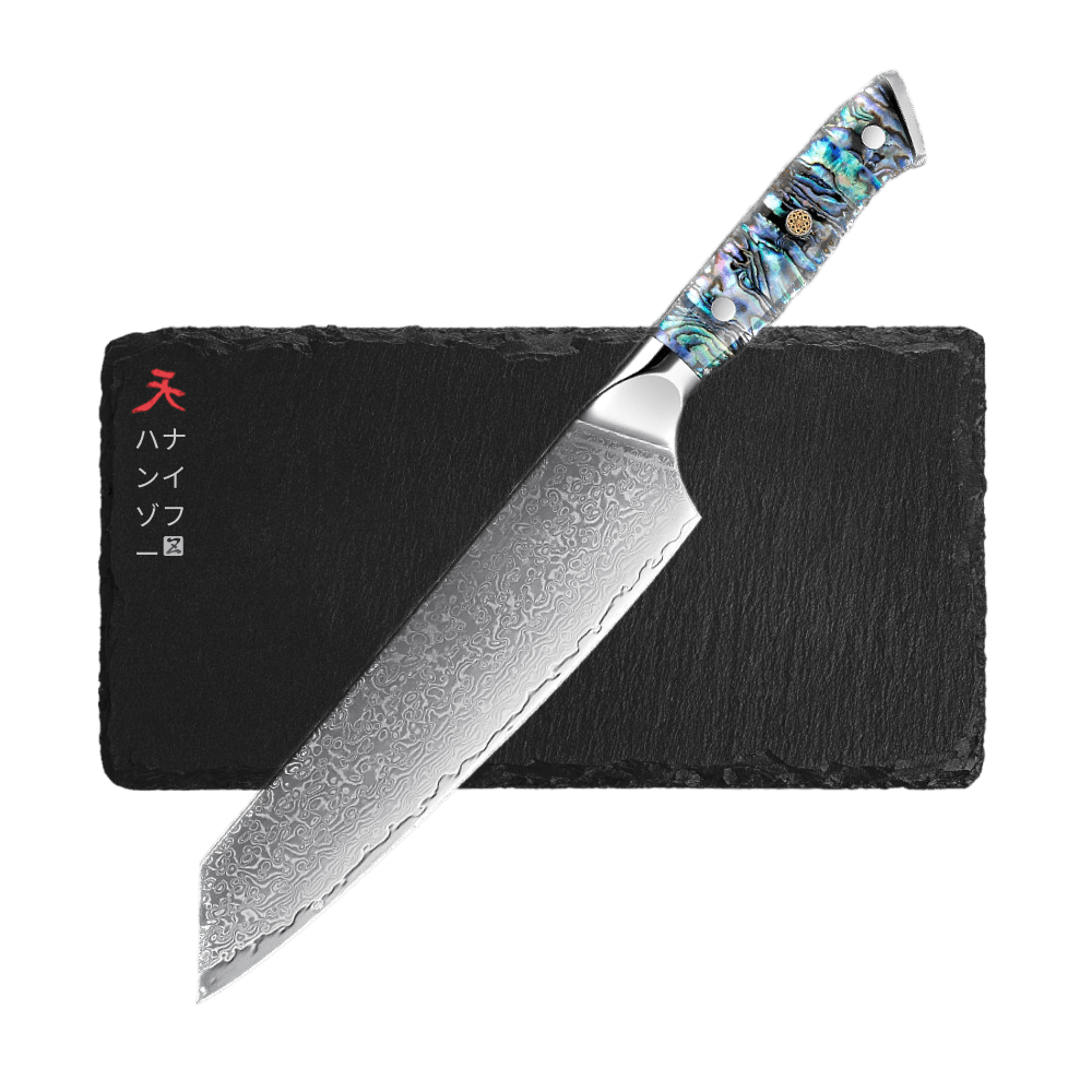 Professional Azure Chef Knife Set with Blue Resin Handle